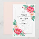 Search for tropical floral wedding invitations Elegant