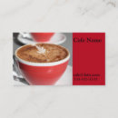 Search for at the cafe business cards Cappuccino