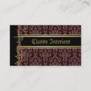 Search for damask business cards Retro