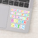 Search for birthday brother stickers Sister
