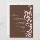Recherche de simplicité élégante invitations Rose