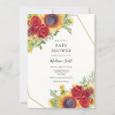 Recherche de tournesol rouge invitations Baby