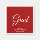 Search for graduation napkins Red