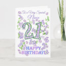 Search for special niece birthday cards Pretty