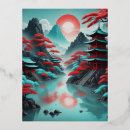 Recherche de motifs japonais cartes postales Blanc