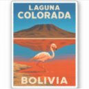 Search for vintage flamingo stickers Vacation