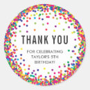 Search for thank you stickers rainbow