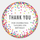 Search for kids birthday stickers Rainbow