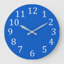Recherche de grands nombres blancs horloges Bleu