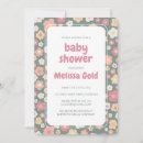 Search for daisy baby shower invitations Retro