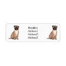 Search for happy dogs return address labels Cartoon