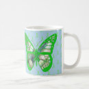 Search for blue butterfly mugs Green