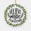 Search for believe in the magic ornaments Xmas