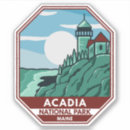 Search for maine hiking stickers Acadia souvenir