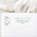 Search for green leaves return address labels Elegant