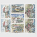 Search for vintage car wrapping paper Old cars