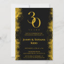 Search for 30th wedding anniversary invitations Gold
