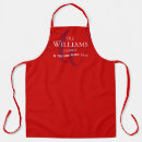 Search for big red aprons Chef