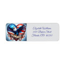 Search for national flag return address labels Eagle