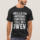 Search for owen tshirts First