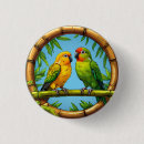 Recherche de perroquet coloré badges Tropical