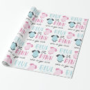 Search for pink and blue gender reveal wrapping paper Baby shower