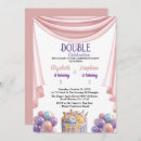 Search for double celebration birthday invitations Twins