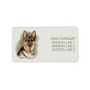 Search for black german shepherd return address labels Alsatian