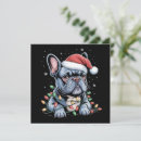 Search for frenchie christmas cards Snow