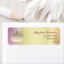 Search for gold glitter return address labels Ombre