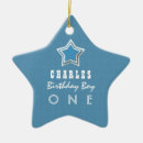 Search for blue star ornaments Blue and white