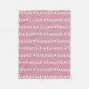Search for repeating name blankets Pink
