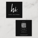 Search for hi hello business cards Minimal