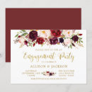 Search for marsala engagement party invitations Boho