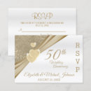 Search for 50th anniversary wedding rsvp cards Gold
