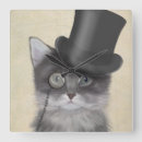 Recherche de chat drôle horloges Amoureux des animaux