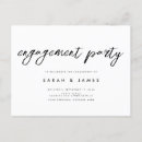 Search for engagement party postcards Black and white