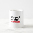 Search for know everything mugs Know it all