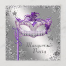 Search for masquerade prom invitations Purple