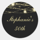 Search for gold string lights stickers Birthday