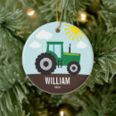 Recherche de tracteur ornements Jaune