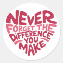 Search for you are different stickers Appreciation