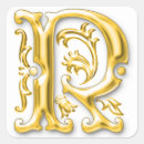 Search for gold r monogram stickers Letter
