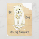 Search for samoyed dog postcards Bjelkier