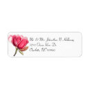 Search for pink magnolia return address labels Pretty