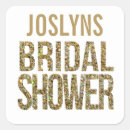 Search for glitter name stickers Bridal shower