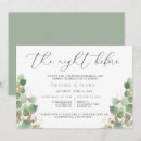Search for watercolor rehearsal dinner invitations Foliage