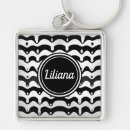 Search for black zebra keychains Black and white stripes