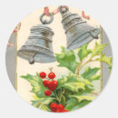 Search for vintage christmas bells stickers Holly