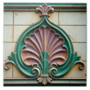 Search for pink art deco tiles Vintage